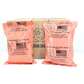 2 Case HUMANITARIAN DAILY RATION MRE - RANDOM MENU - Inspection date of 10/2022 or Newer