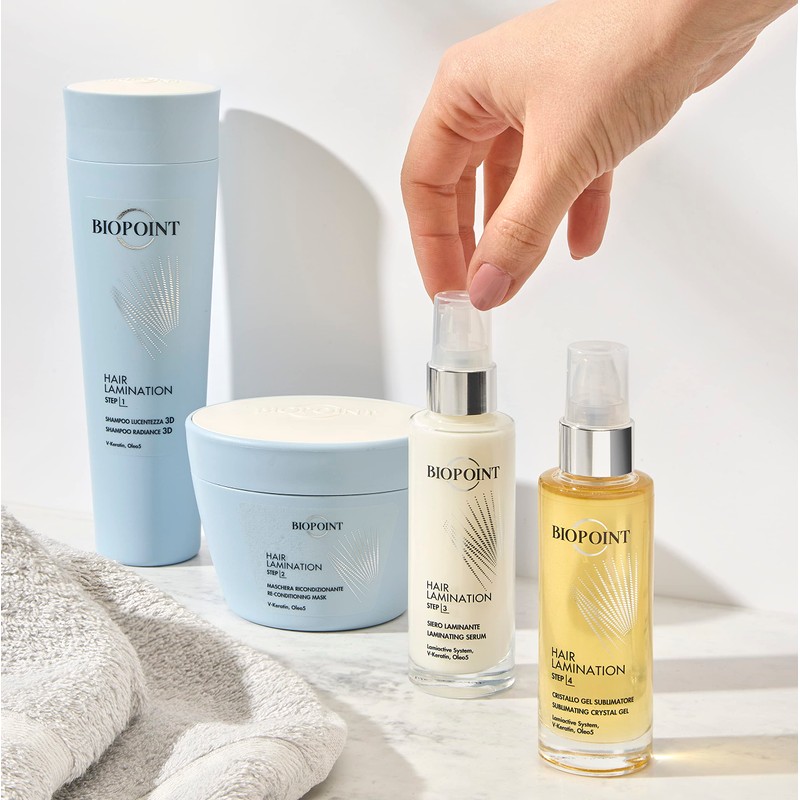 Biopoint Hair Lamination Serum for Damaged and Damaged Hair, Repairs