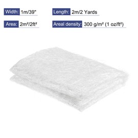 MECCANIXITY Fiberglass Mat, 1 Oz Fiberglass Chopped Strand Mat 1x2m(39'' Wide x 2.19yd Long) for Cars Boats Vacuum Bagging Molding Composites Repair
