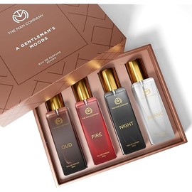The Man Company Specially Curated Perfume Gift Set for Men 4 * 20ml - A Gentleman’s Moods | Premium Long-Lasting Fragrance | Luxury EAU DE Parfum | Night for Date |Blanc for Office|Fire for Party