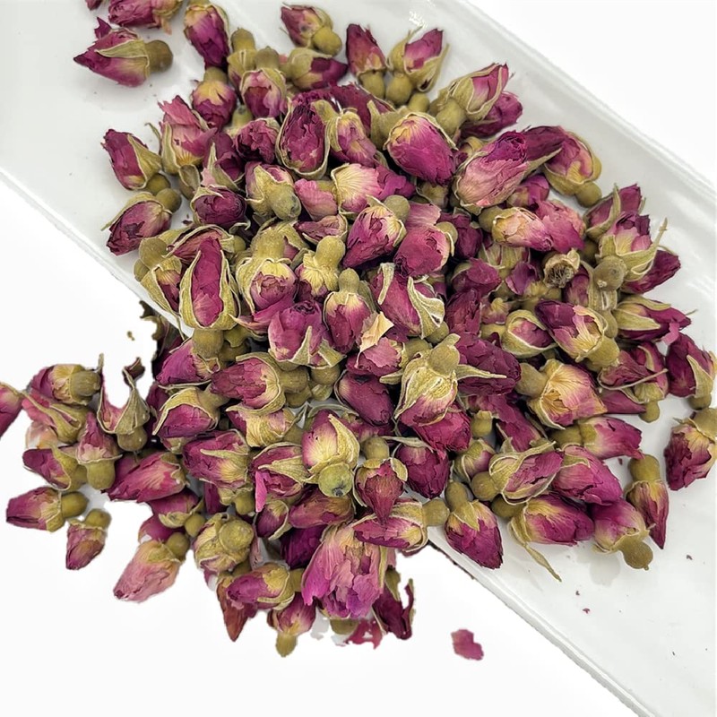 Greenlike Natural Dried Rosebud Flower Rose Bug tea 16oz Rose