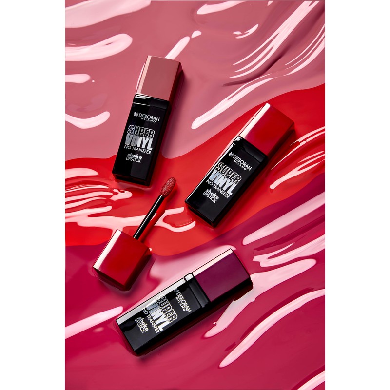 Deborah Milano Super Vinyl Liquid Lipstick No.3 Cherry Pink Intense