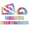 SacJkt Flexibles Lineal Set, Geometrie Set, 5 Stück Bunt Flexibles