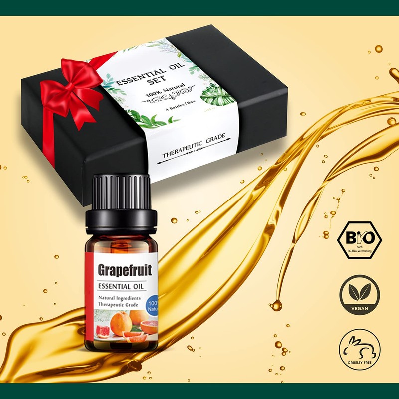 Organic Essential Oils Set of 12 - Natural Relaxation for