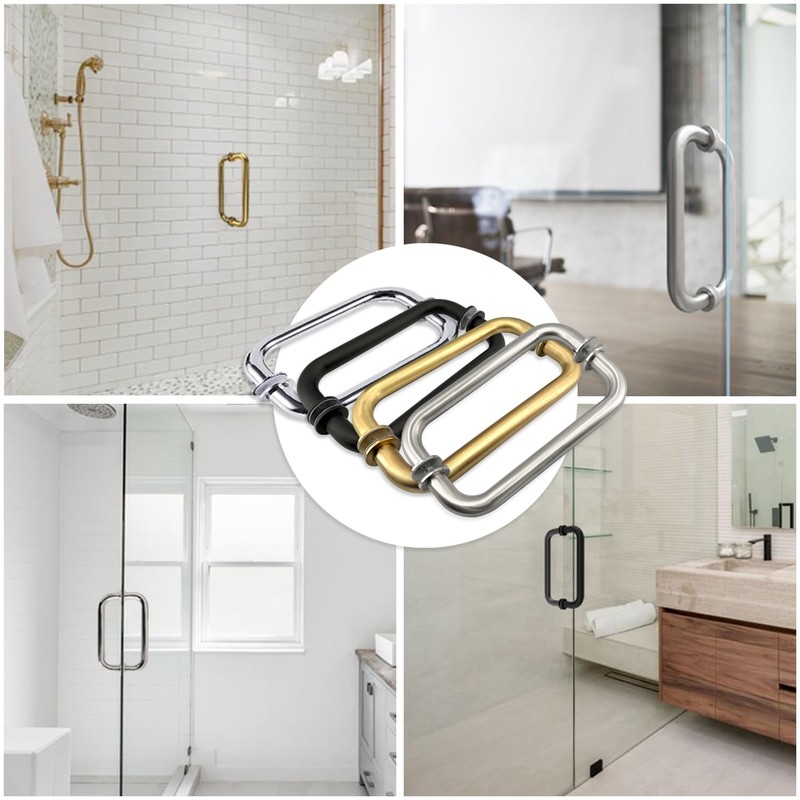 NovaNectar Glass Shower Door Handle, Bathroom Shower Door Replacement Handles,