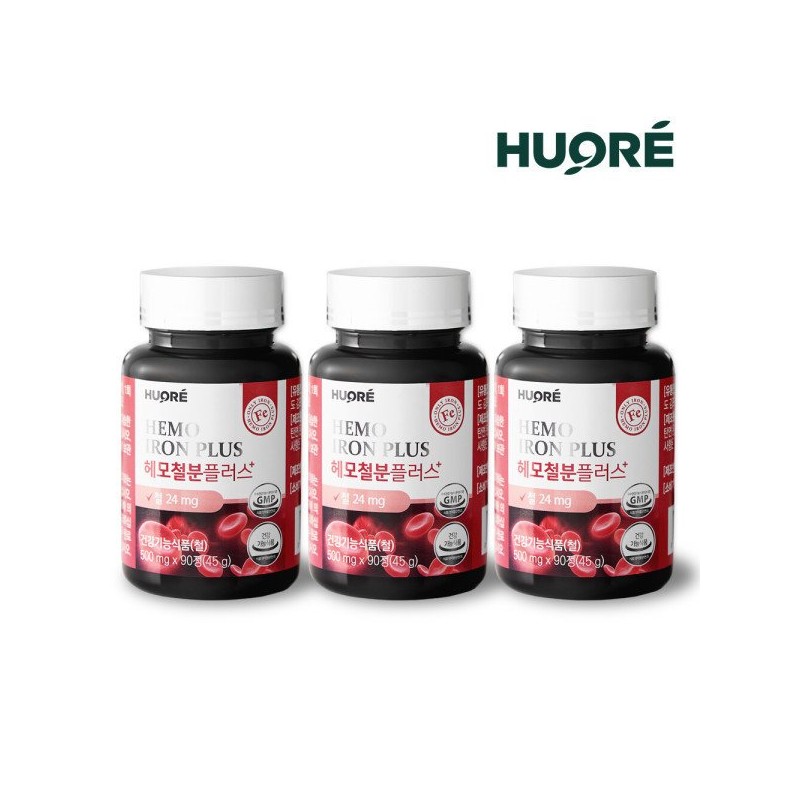 철분 헤모철분플러스 1개(90정 3개월분) Iron Hemoglobin Plus 1 Pack (90