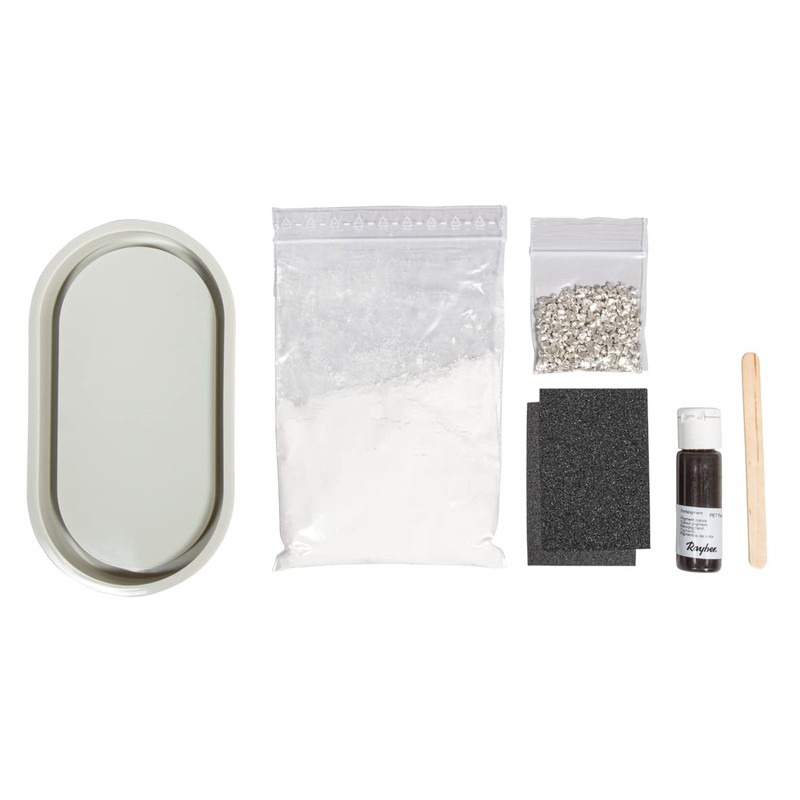 Rayher Raysin Casting Powder Terrazzo Trivet, 7" x 3.75", Height