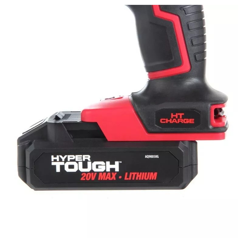 Hyper Tough 20V Max 3/8-in. Cordless Drill & 70-Piece DIY