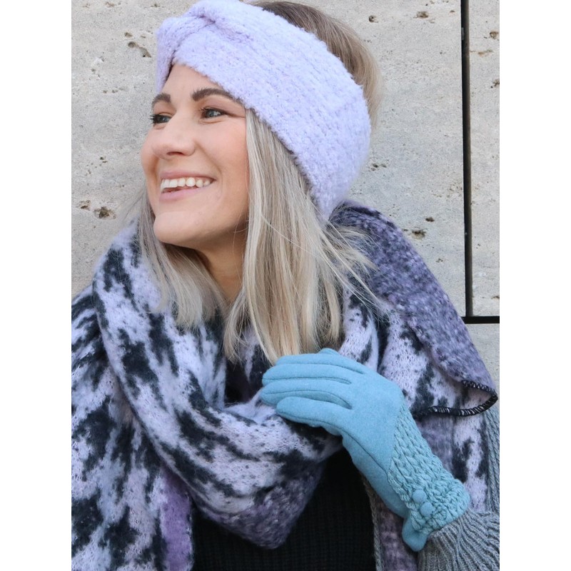styleBREAKER 09010041 Women's Touchscreen Gloves Plain with Cable Knit and