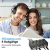 Socodox 4-channel headphone amplifier, compact metal stereo headphone mixer with