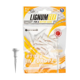 LIGNUM Perfect for Hybrids and Irons 50x More Durable Microwood Short Golf Tees 1 ½ Inch – 38mm / Innovative Wood Fibre/Short Tees, 1.5 Inch Golf Tees, Golf Tee Small, Golf Tees