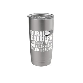 Funny Rural Carrier Art For Men Women Rural Mail Carrier Stainless Steel Insulated Tumbler