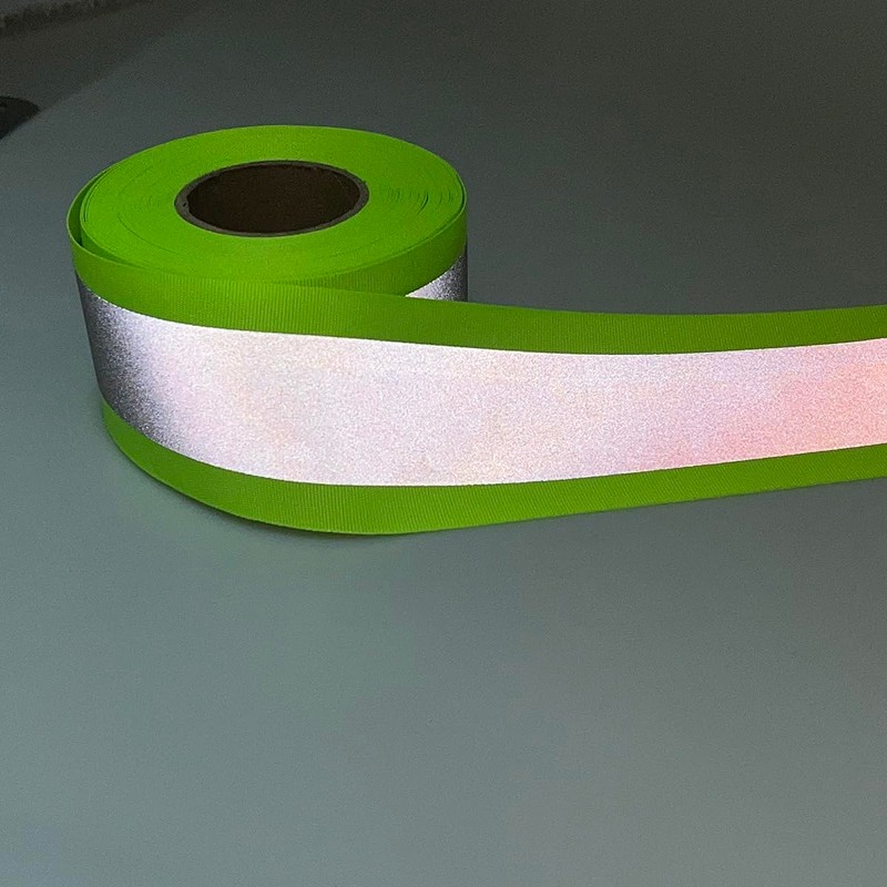 JINBING Silver Sew On Reflective Tape for Chothing Safety Fabric
