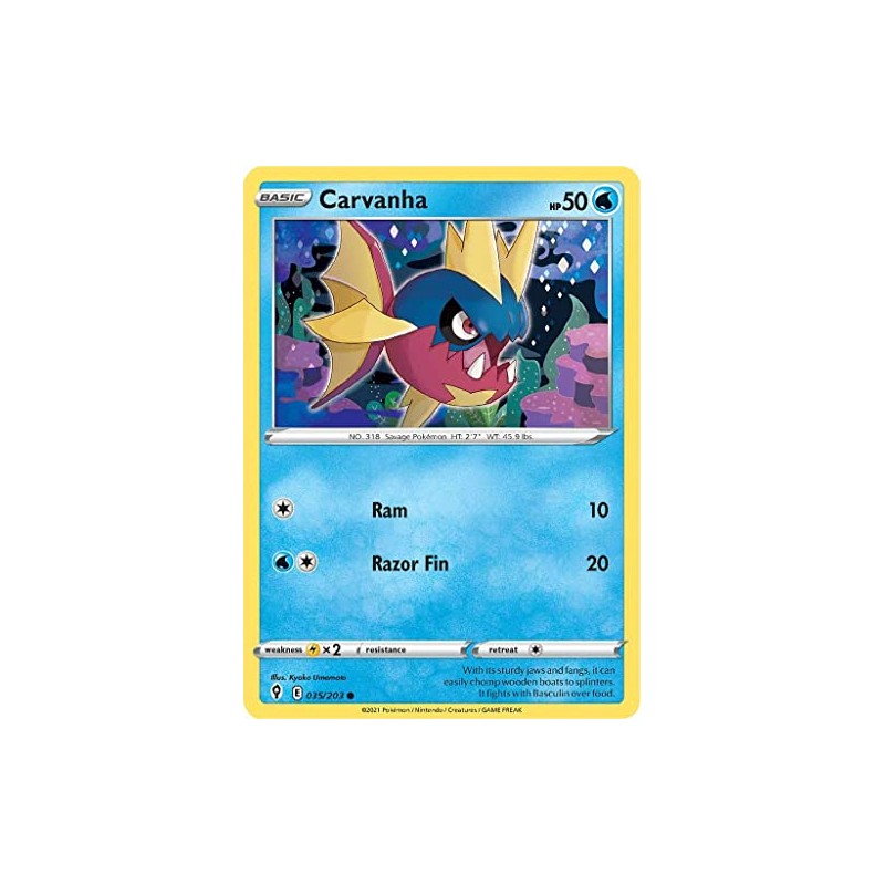 Carvanha - 035/203 - Common - Sword & Shield -