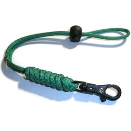 RedVex 550lb Paracord/Survival Lanyard - 12"-24" - Rattlesnake - Sawtooth Style with ABS Clip - Choose Your Color (Green, 20")