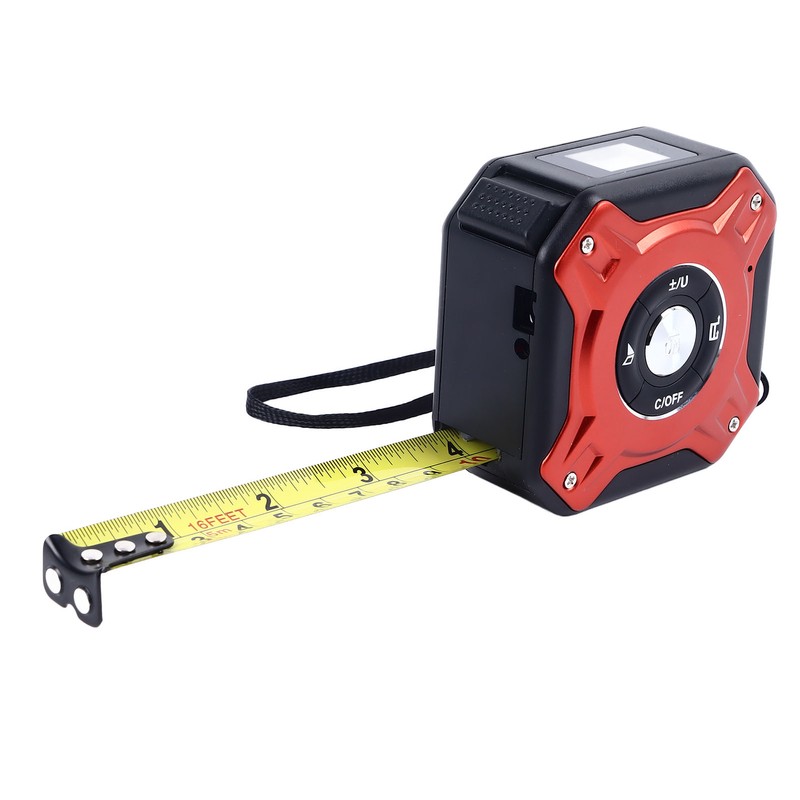 Digital Laser Tape Measure Aluminum Alloy Rechargeable 131FT Laser Measuring