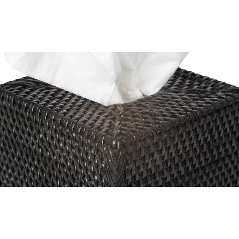 KOUBOO Loma Square Rattan Tissue Box Cover - Coastal Boho
