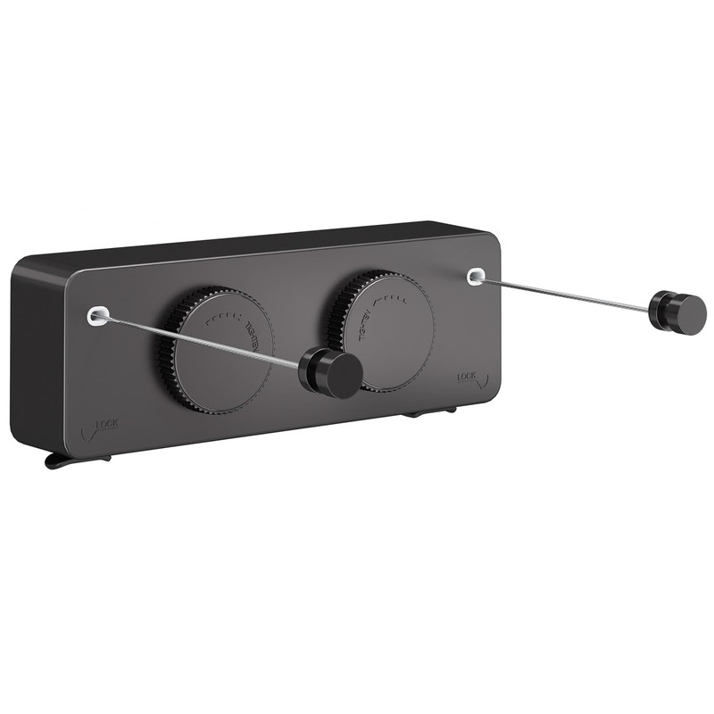 Danpoo Retractable Clothesline, Anti-Sag Adjustable Knob Heavy-Duty Clothes Line for