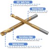 Mesee Titanium Coated HSS Drill & Saw Bit Set, 3-8mm