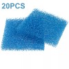 AQUANEAT 20pcs Aquarium Filter Bio Sponge Foam and Floss Pads