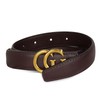 Aurolran Women's Leather Belt with Buckle - Ideal for Dresses,