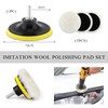 Yourkar 3 Inch Wool Polishing Buffing Pad, Polishing Buffing Wheel