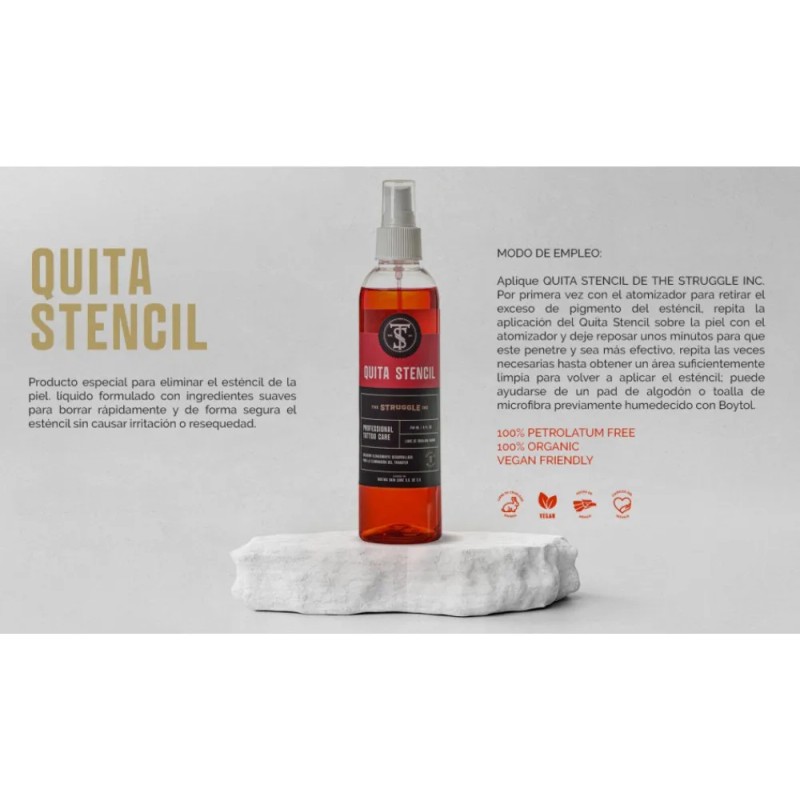 Quita Borra Stencil Devil Red Line Tattoo Boycott 120ml