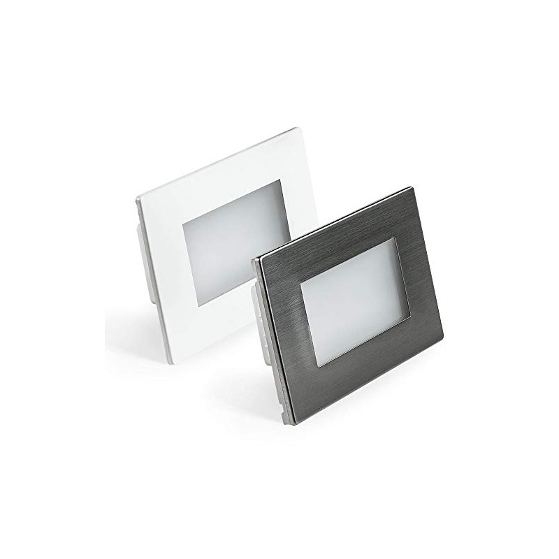 LAMPO SEGNAPASSO LED 3W 230V TRICOLOR RETTANGOLARE DIMMERABILE