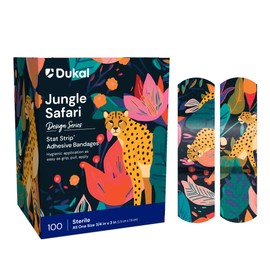 Dukal Safari Stat Strip® Adhesive Bandages 3/4" x 3" (Box of 100)