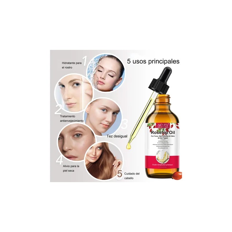 Uva Natural | Aceite De Rosa Mosqueta | 60 Ml