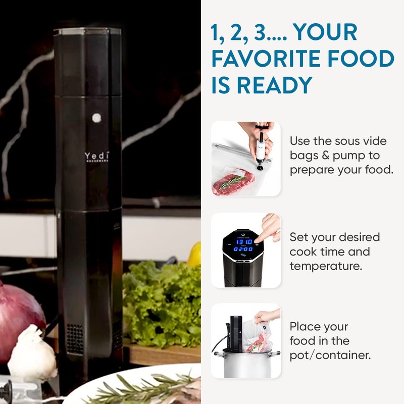 Yedi Infinity Sous Vide Cooker, Powered by Octcision Technology, Deluxe