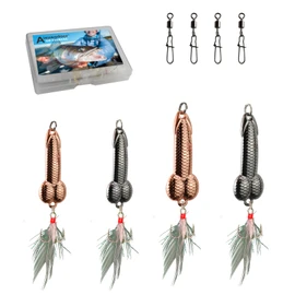 Bass Fishing Lure, Fishing Spoons, Topwater Lures with Trebles Hooks, Trout Lures, Fishing Tackle for Freshwater and Saltwater