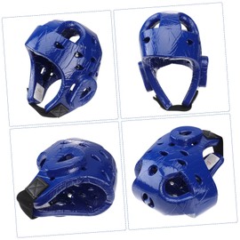 Parliky Sparring Headgear Eva Taekwondo Helmet S Blue Air Vented Head Shield for Kickboxing Shock Absorbent Protective Gear for Young Athletes
