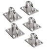 5pcs Eye Plate Ceiling Hook Wall Stainless Steel Pad Eye