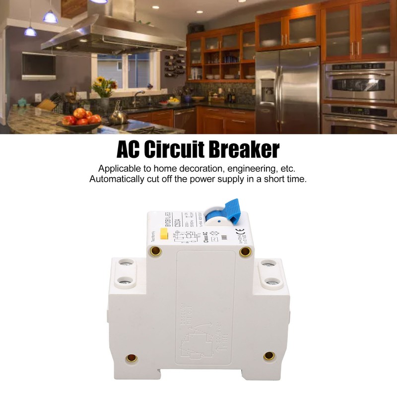 Circuit Breaker 1P+N 50A 230V AC MCB Leakage Protection Switch