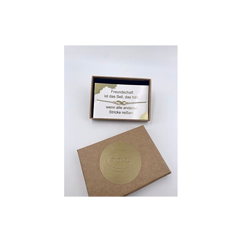 ONDEGO¬Æ HANDMADE in GERMANY Unendlichkeit GESCHENK beste Freundin Armband Freundschaftsarmband