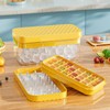 Ice Cube Mold Tray Storage Space Saving Silicone Large Capacity