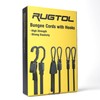 Bungee Cords with Hooks Heavy Duty, Flat Adjustable Bungee Cords