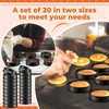 Tioncy 20 Pcs Nonstick English Muffin Rings 4 Inch and
