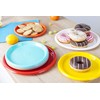Mintra Home Reusable Plastic Plates (Blue, Small 12pk (6.5in))