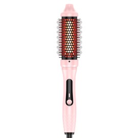 DORISILK 1.5 inch Infrared Hair Curling Brush for Sleek, Shiny Hair