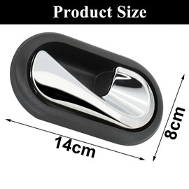 Ruolin Door Handle Interior Door Car Door Handle Interior Door Handles Replacement Kit Compatible with Renault Dacia Logan Duster Dokker Lodgy Sandero, Right