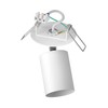 ledscom.de Waika Recessed Ceiling Light Swivelling White Matt Round 80