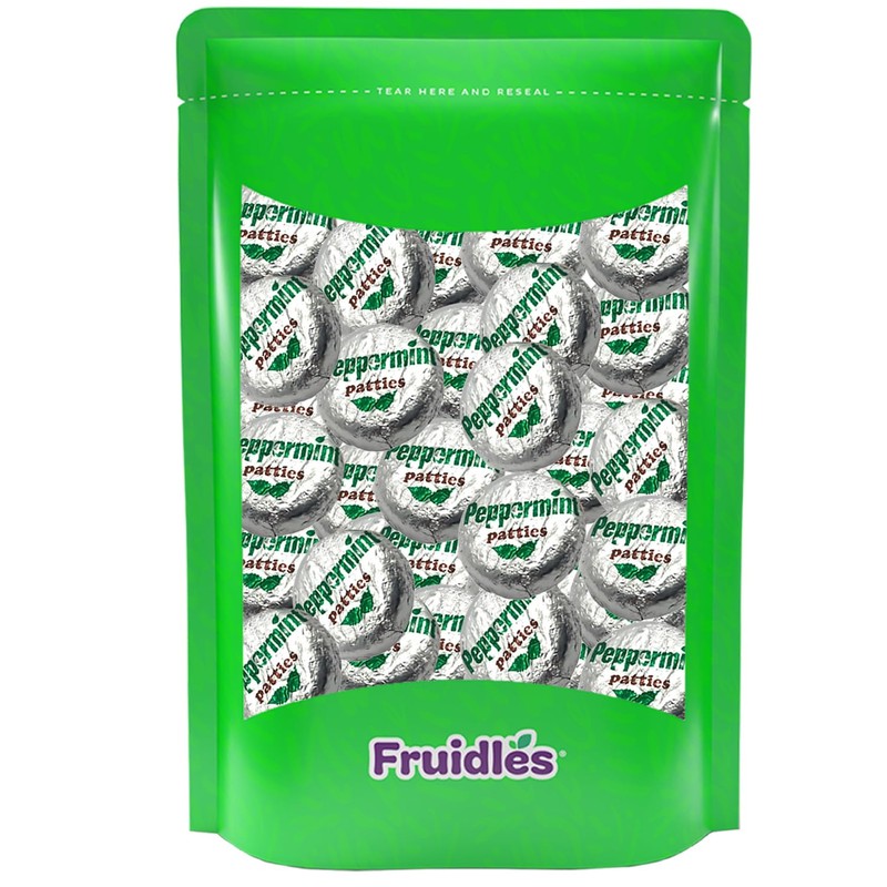 Fruidles Holiday Rich Peppermint Patties Party Bag Fillers, Individually Wrapped