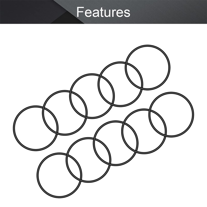 Othmro 10pcs O-Rings Seal Rubber Washers, 75mm OD 70.2mm ID