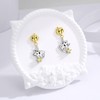 925 Sterling Silver Halloween Earrings Cute Pumpkin Ghost Stud Earrings