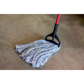 KLEEN HANDLER Nano Microbial Cut End Finish Mop | 1.25" Universal Headband, Pack of 6
