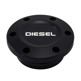 2013-2017 VMS Racing Magnetic Fuel Cap in Black Anodized Billet Aluminum Compatible with Dodge Ram Cummins Diesel and Ecodiesel 13 14 15 16 17 2013 2014 2015 2016 2017