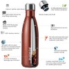 BJPKPK Botella de agua de acero inoxidable -17 oz -Doble