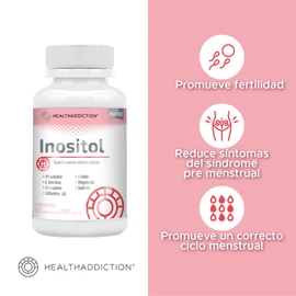 HealthAddiction - Inositol Suplemento Alimenticio con Myo Inositol, L Teanina, Arándano, Vitamina B6, Folato (ácido fólico), Magnesio y Selenio - 60 Cápsulas de 780mg c/u